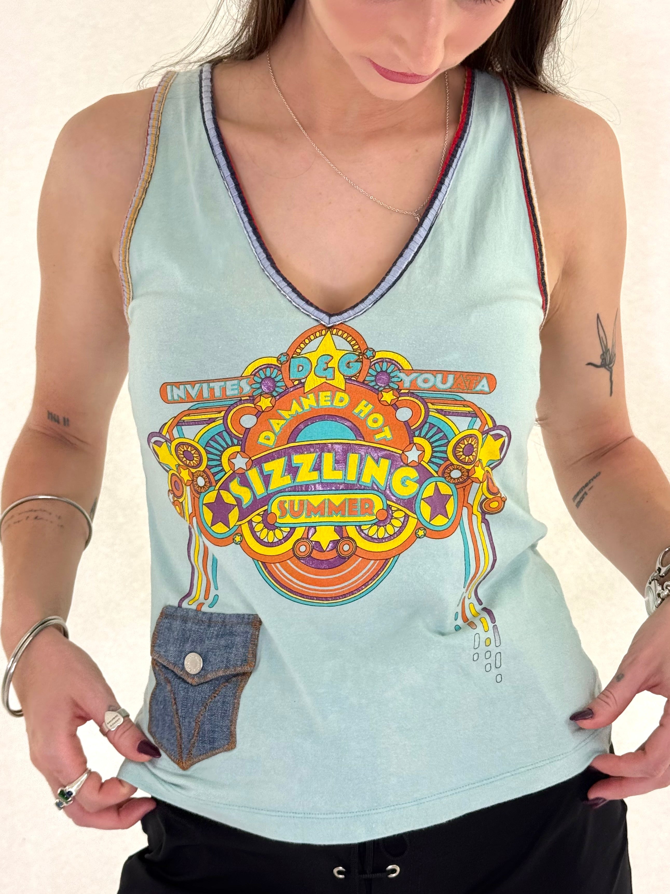 D&G Sizzling Summer Tank┃Size XS