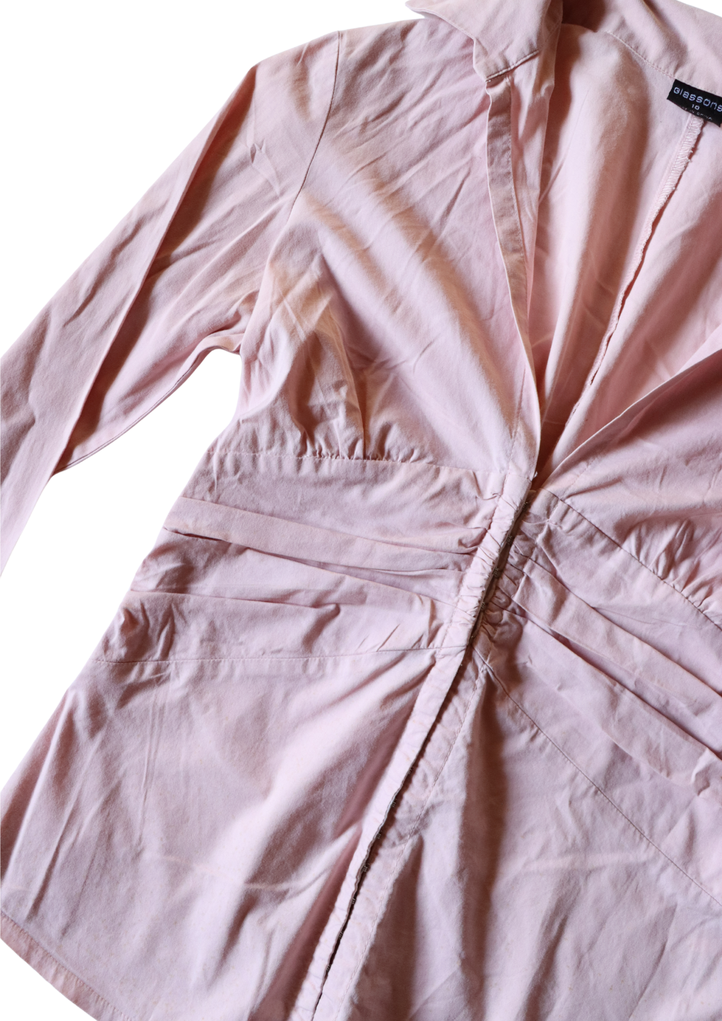 Vintage Glassons Hook and Eye Pink Shirt┃Size 10