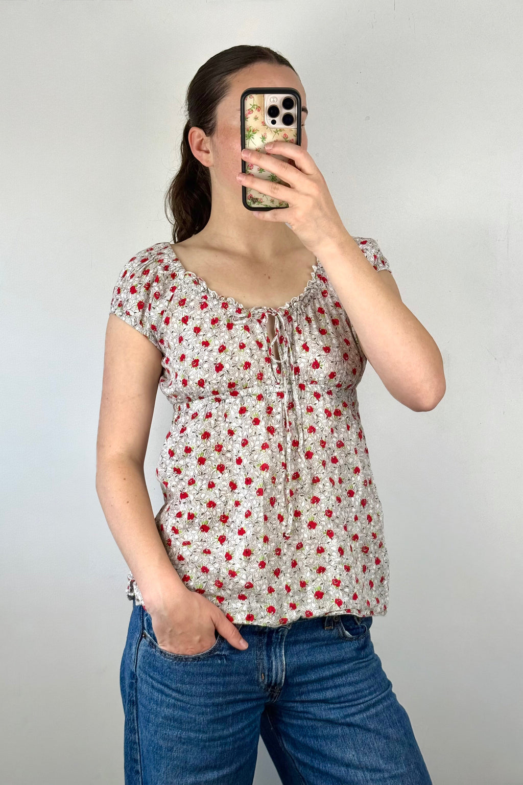 Y2K Floral Maiden Top┃Size 14
