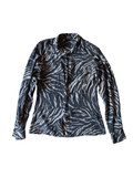 Grey Zebra Silk Shirt