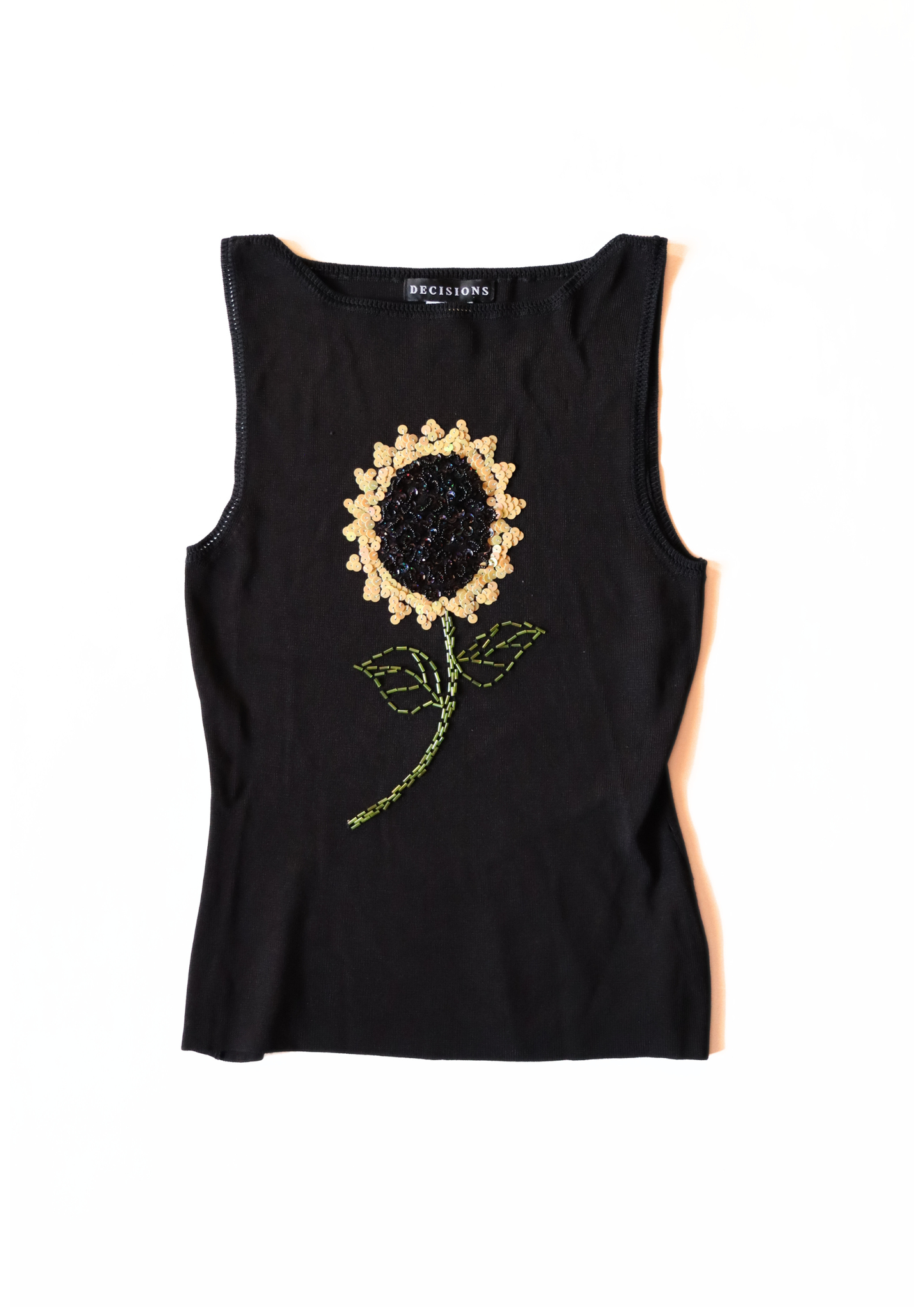 Black Sunflower Tank┃Size M