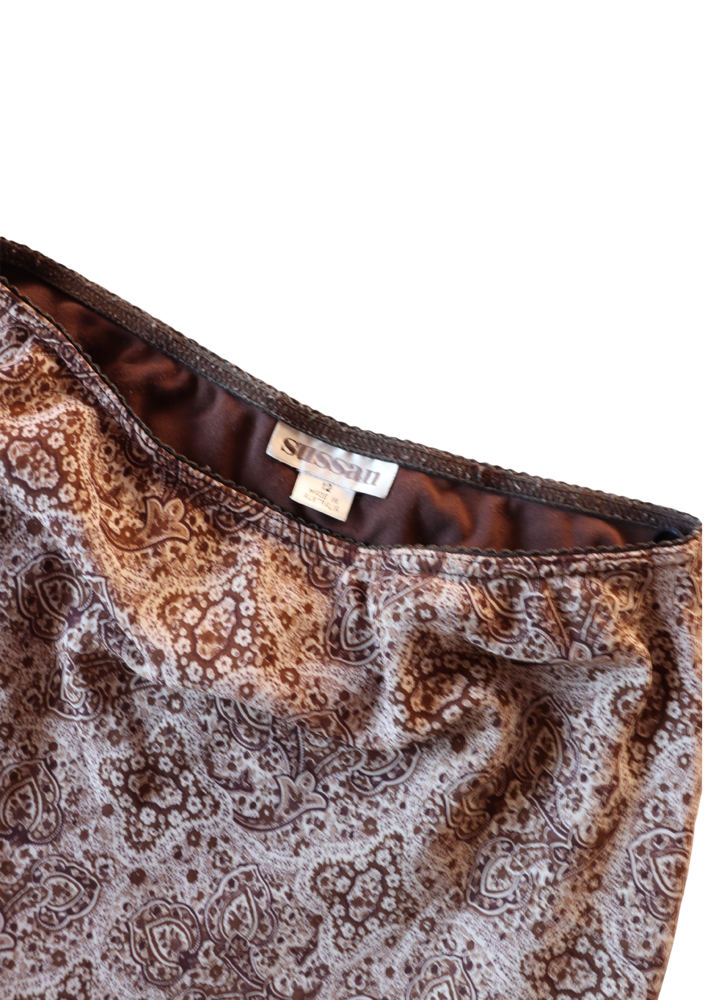 Vintage Paisley Midi Skirt