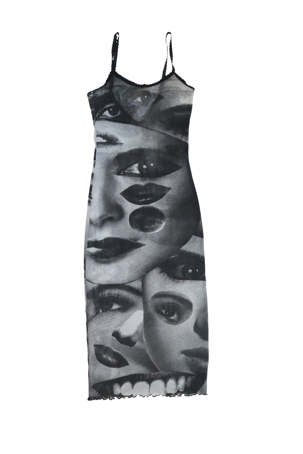 Vintage Mesh Face Dress┃Size S
