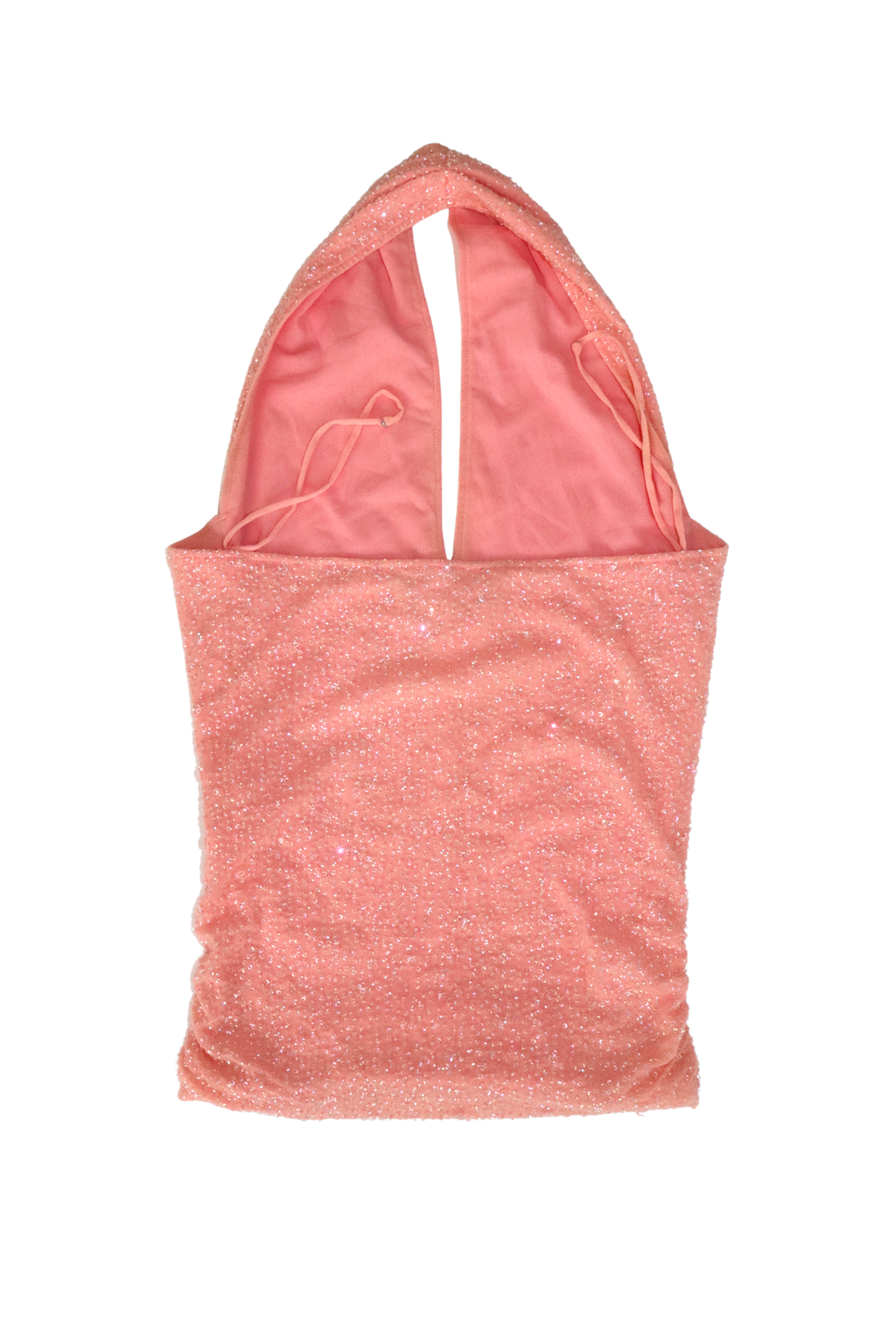 90s Pink Sequin Halterneck┃Size 8