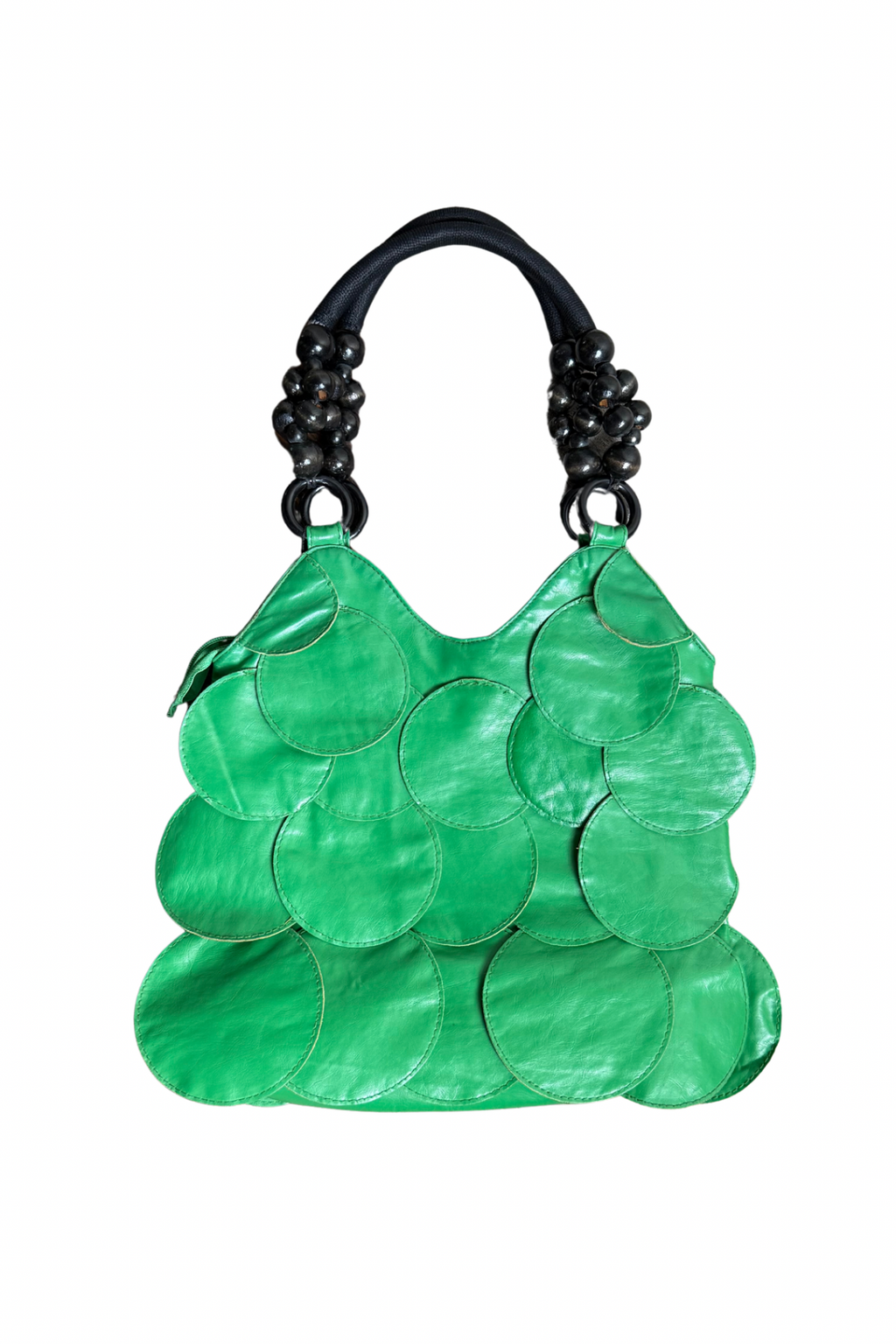 Vintage Green Circle Handbag