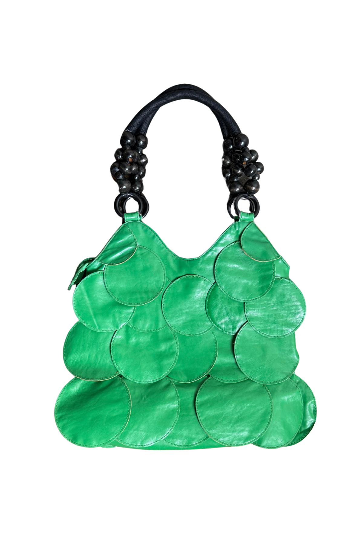 Vintage Green Circle Handbag