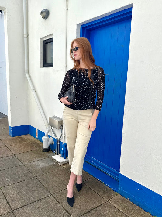 Polka Dot Longsleeve Top┃Size 12