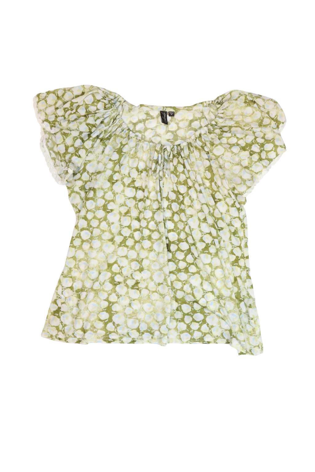 Green Drawstring Top┃Size M