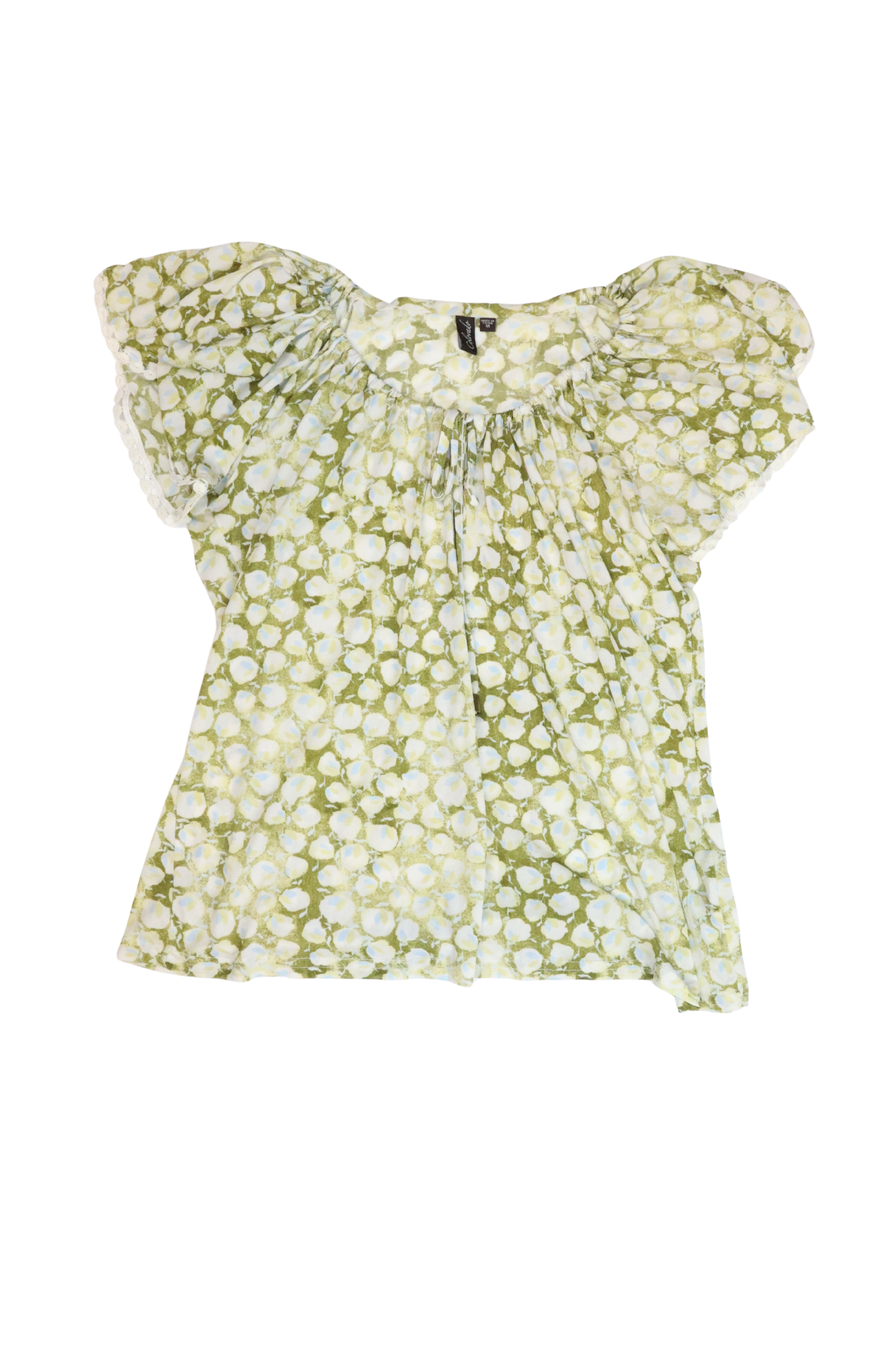 Green Drawstring Top┃Size M