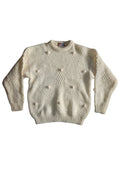 Vintage White Bobble Knit