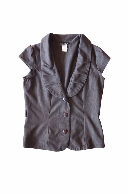 Y2K Collared Vest┃Size S