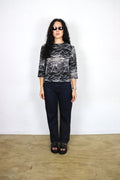 Vintage Spiral 3/4 Sleeve Top