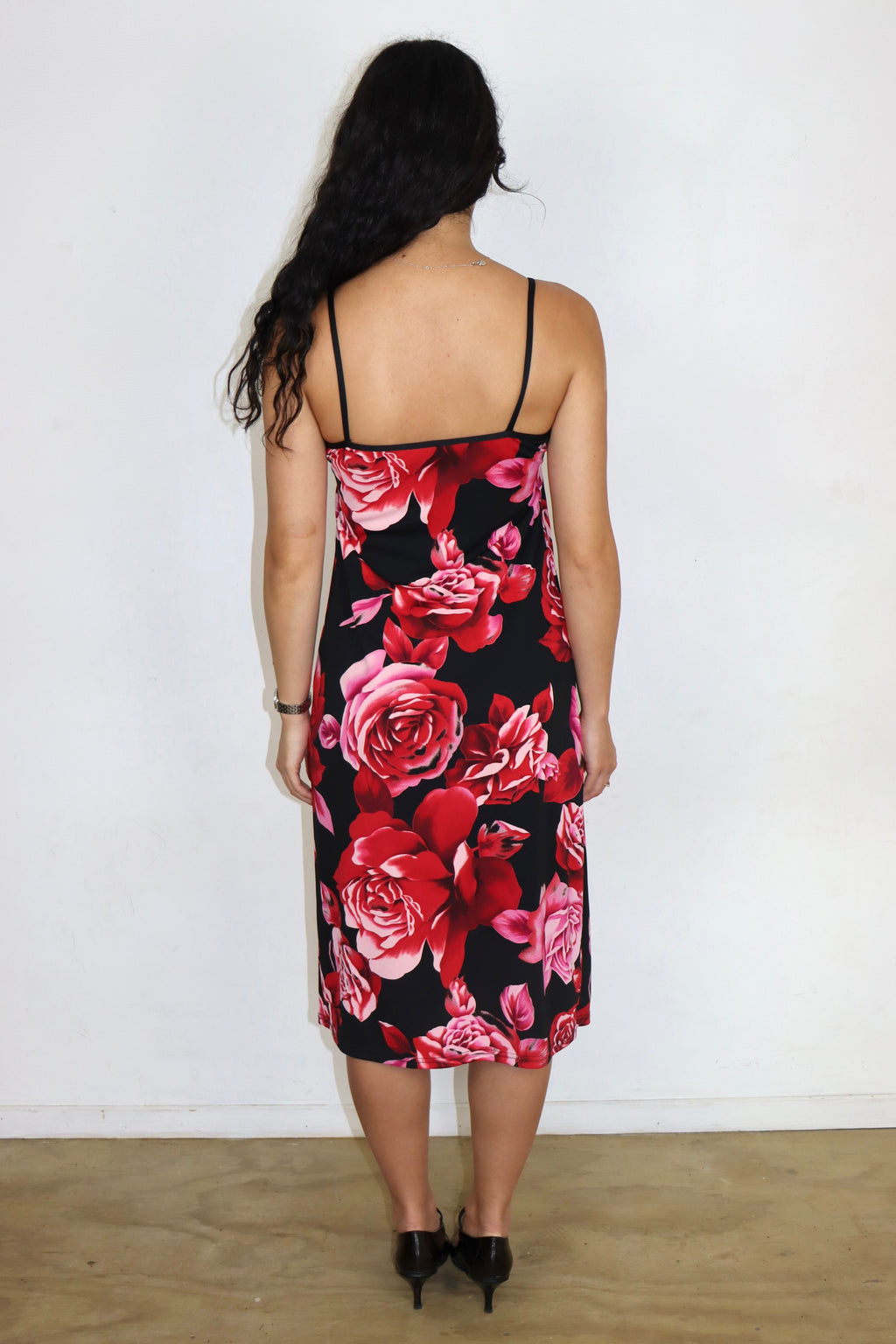 90s Rose Slip Dress┃Size 10