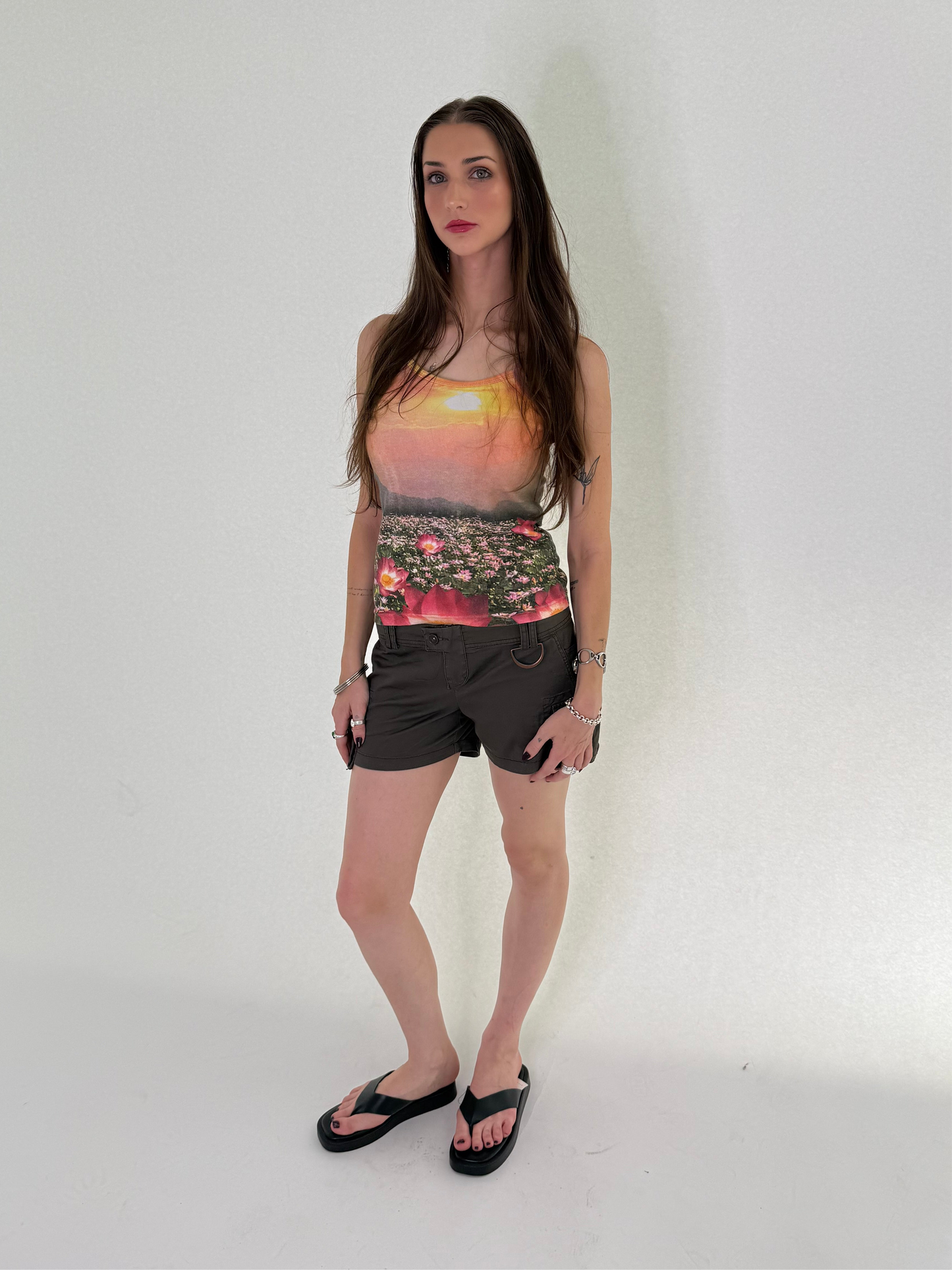 Brown Cargo Short Shorts┃Size M