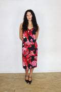 90s Rose Slip Dress┃Size 10