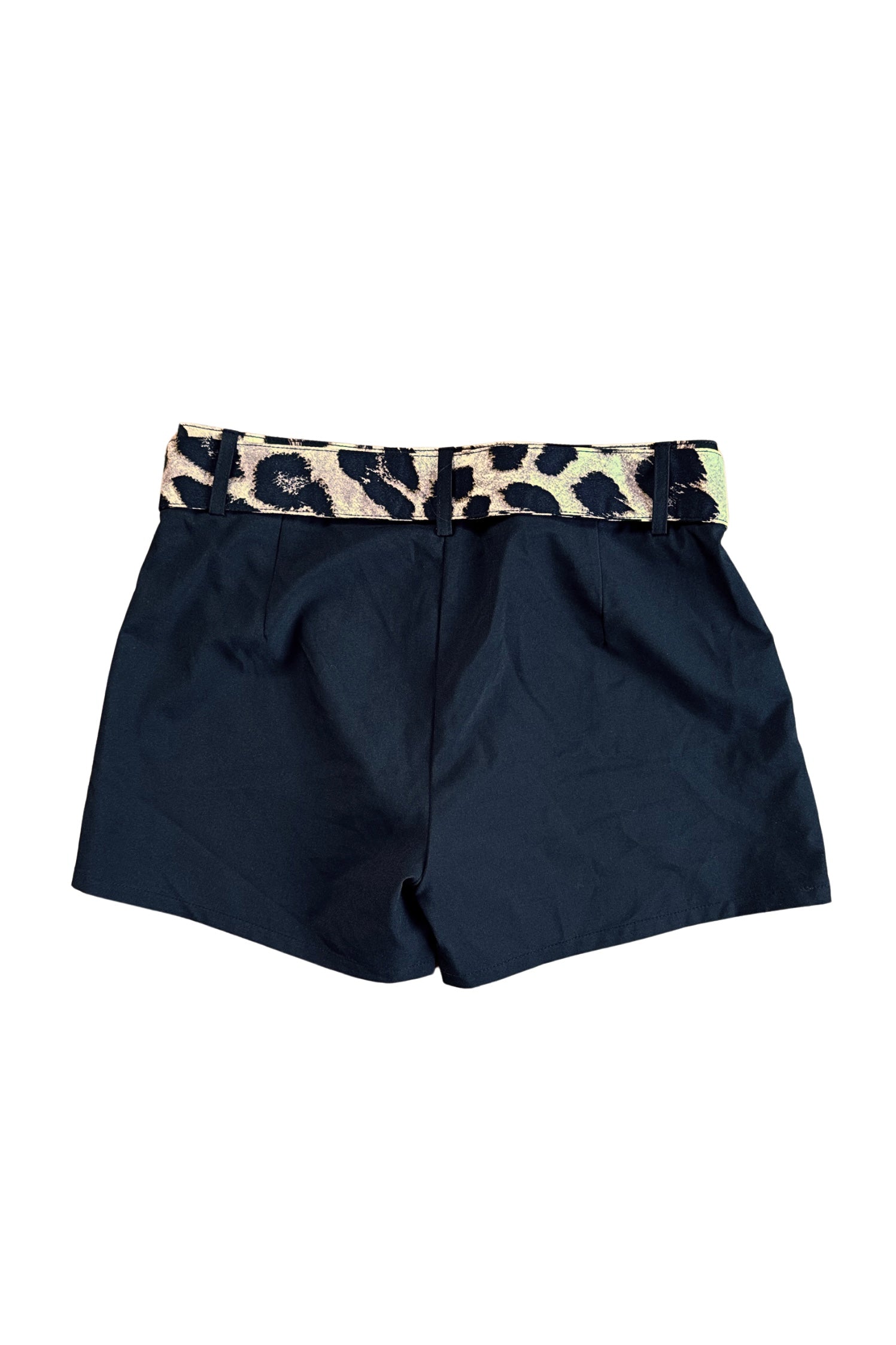 Black and Cheetah Booty Shorts┃Size 8