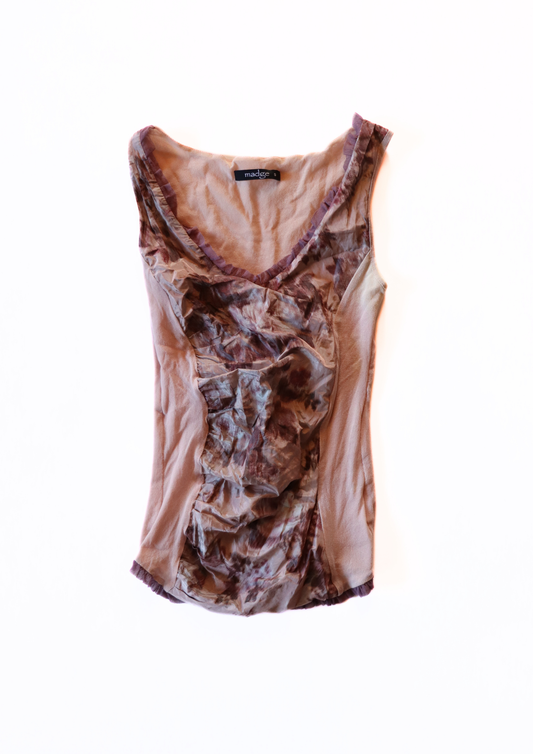 Pink Mesh Tank┃Size S