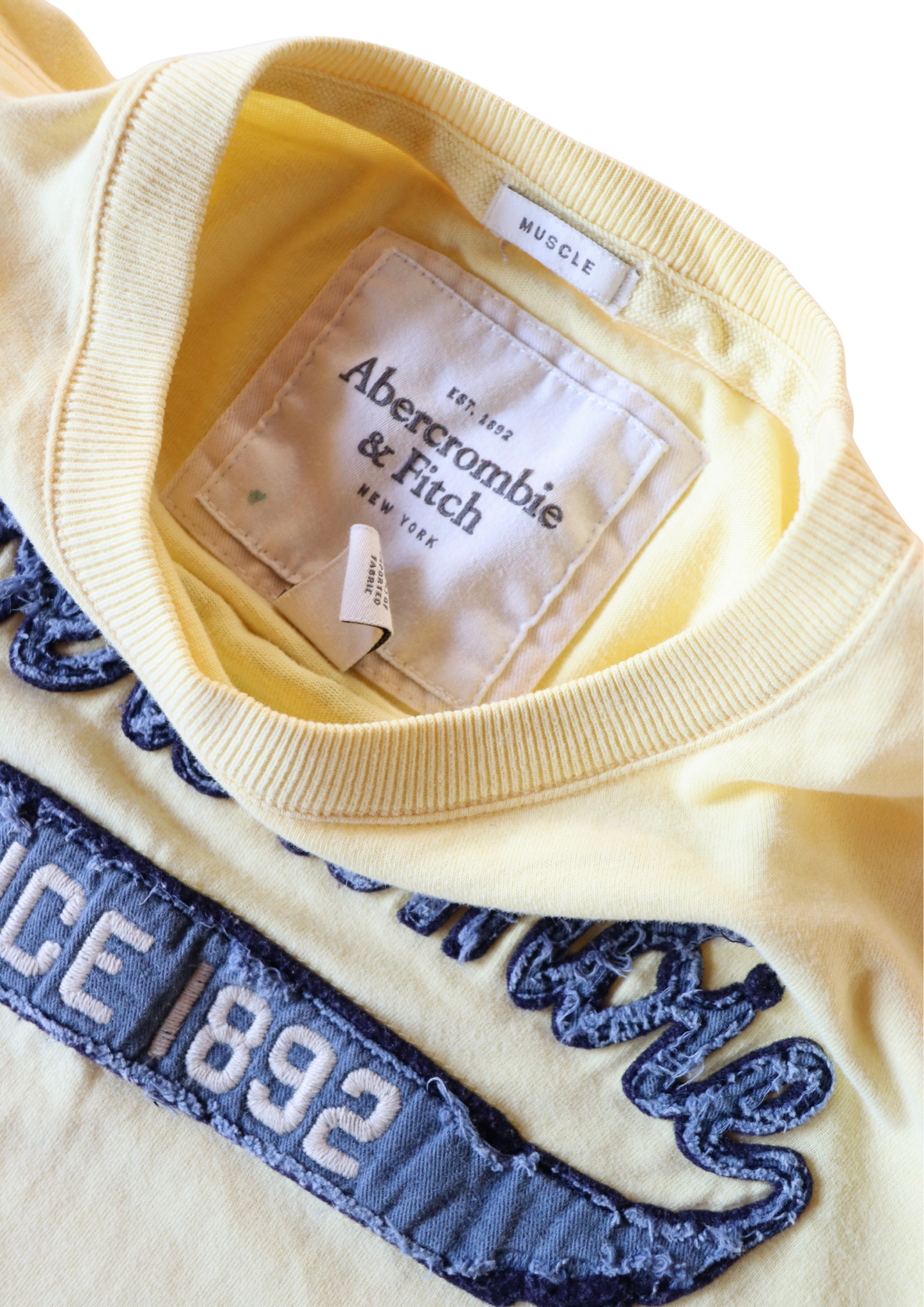 Yellow Abercrombie & Fitch Tee┃Size M