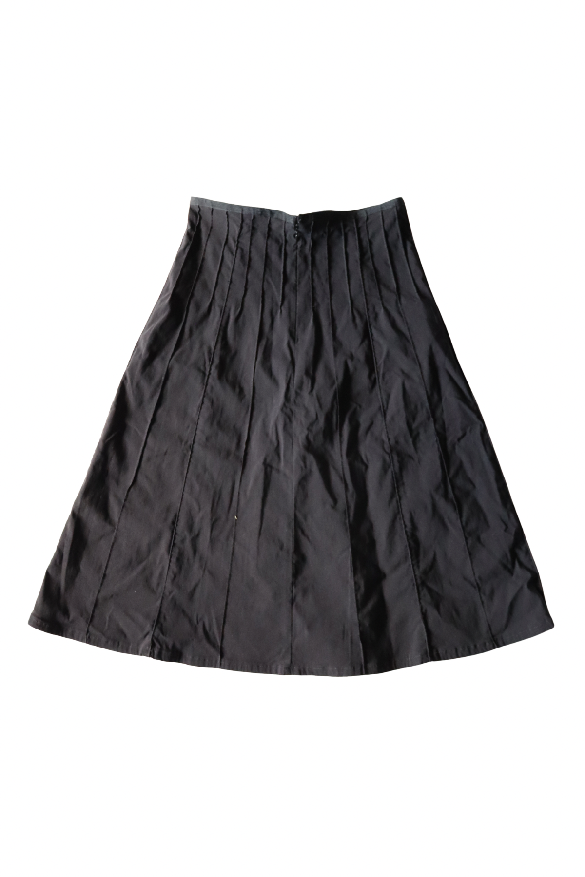 Vintage Black Pleated Midi Skirt┃Size 8