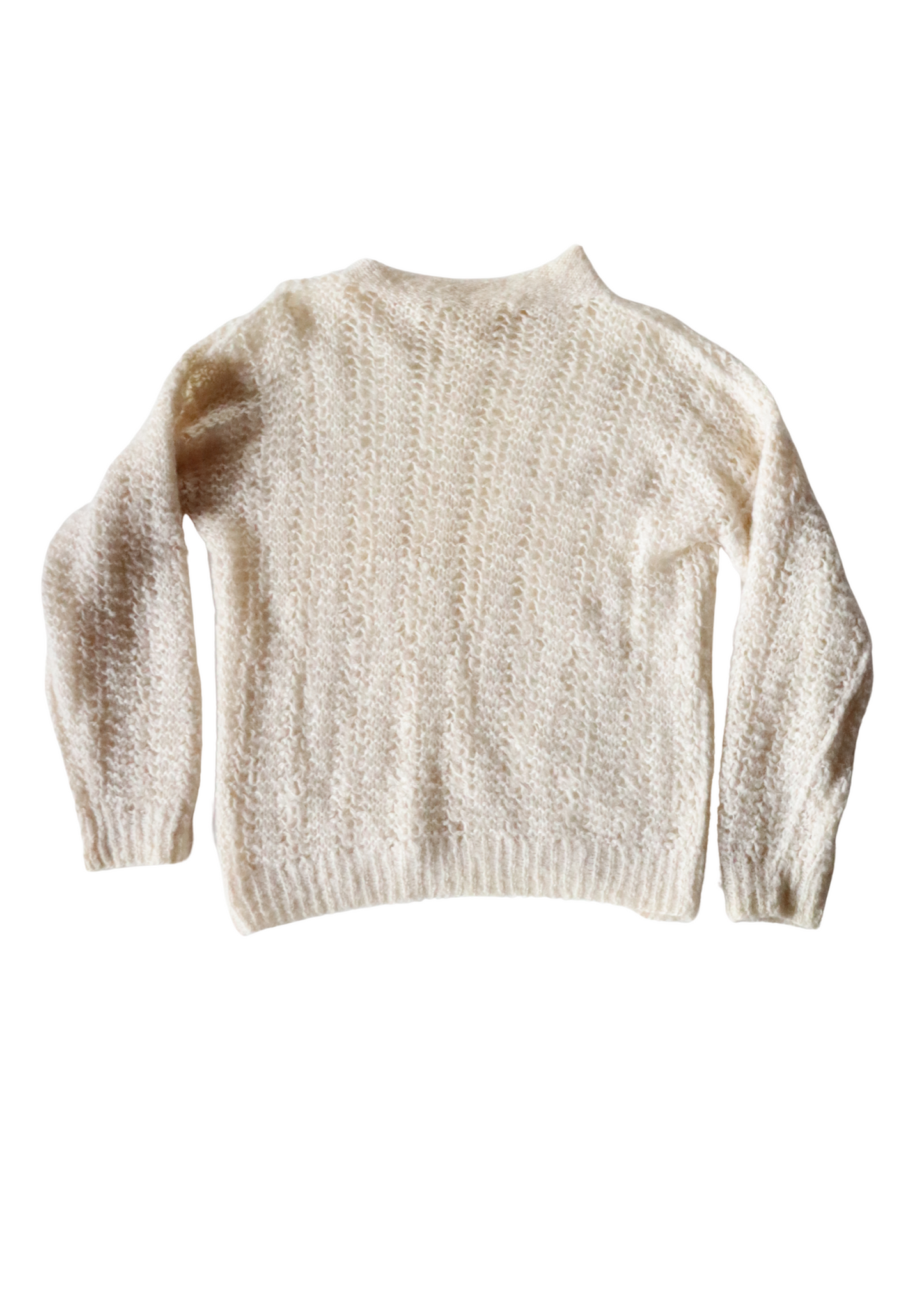 White Loose Knit Jumper