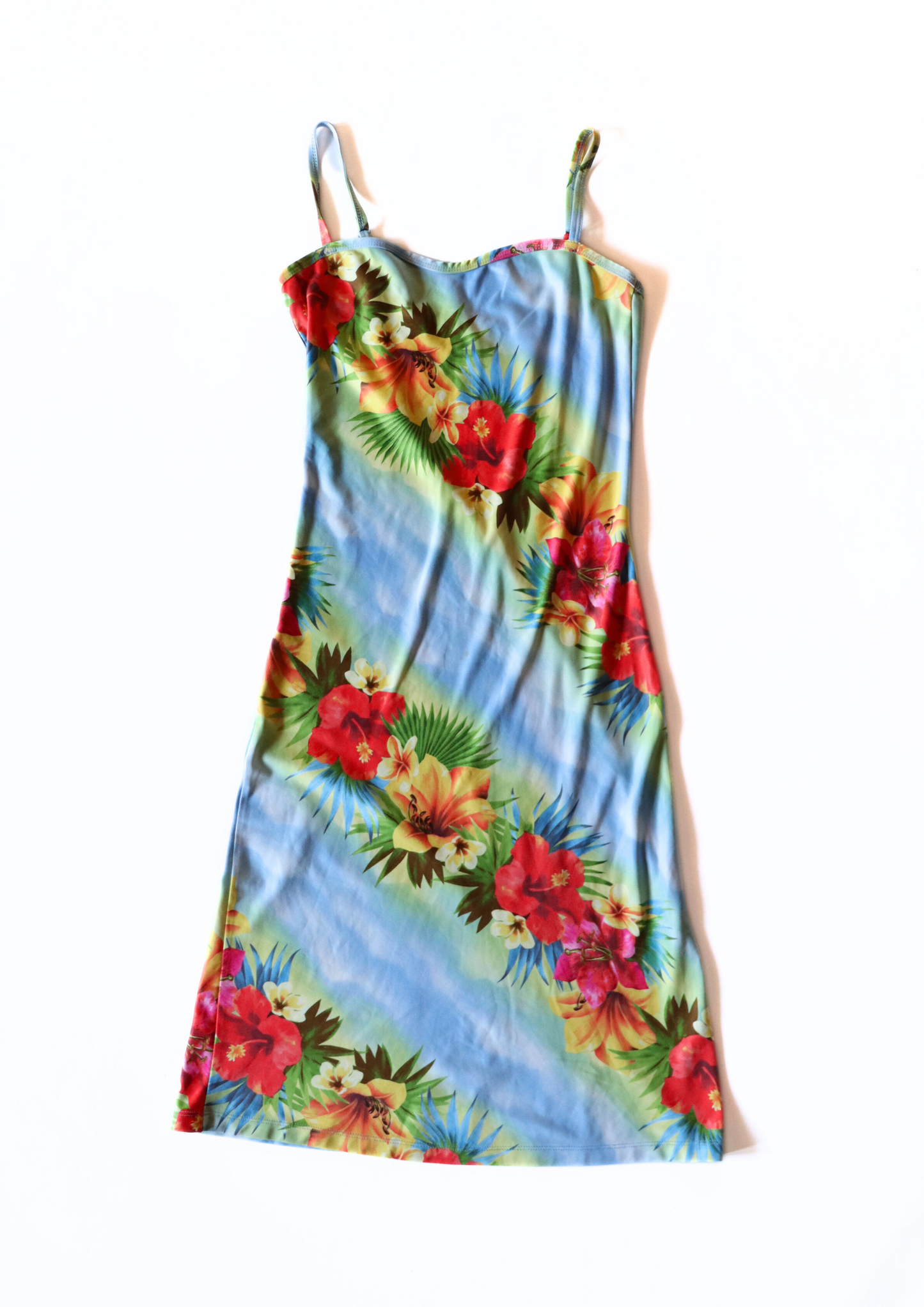 Vintage Summer Floral Midi Dress┃Size 8