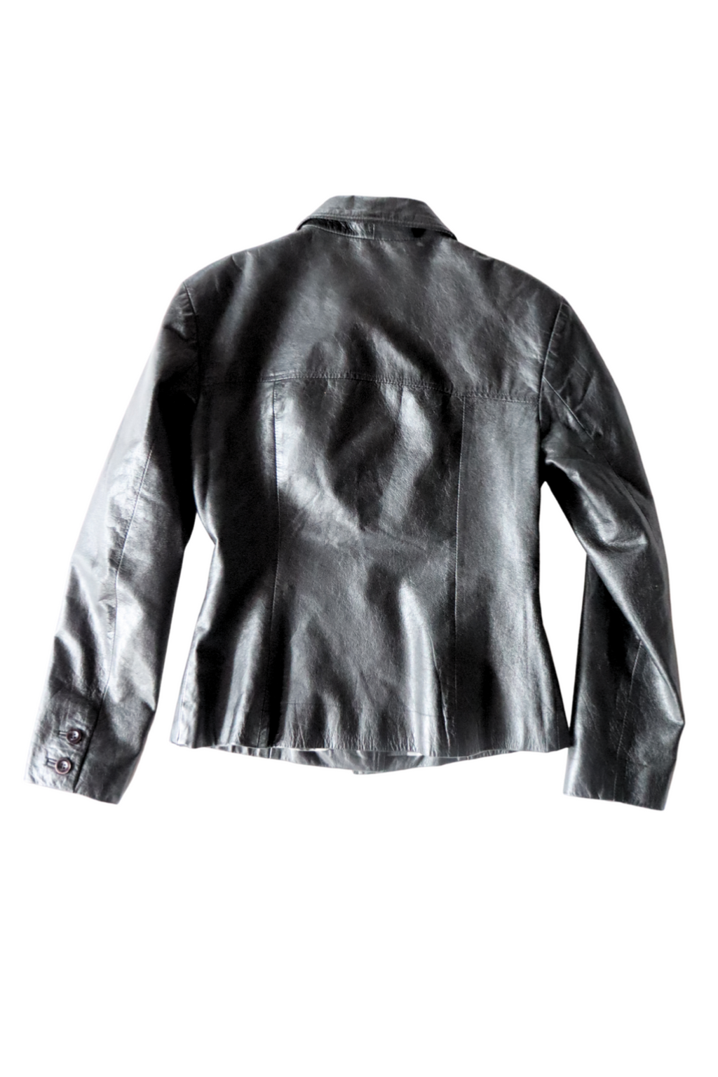 Black Fitted Leather Jacket