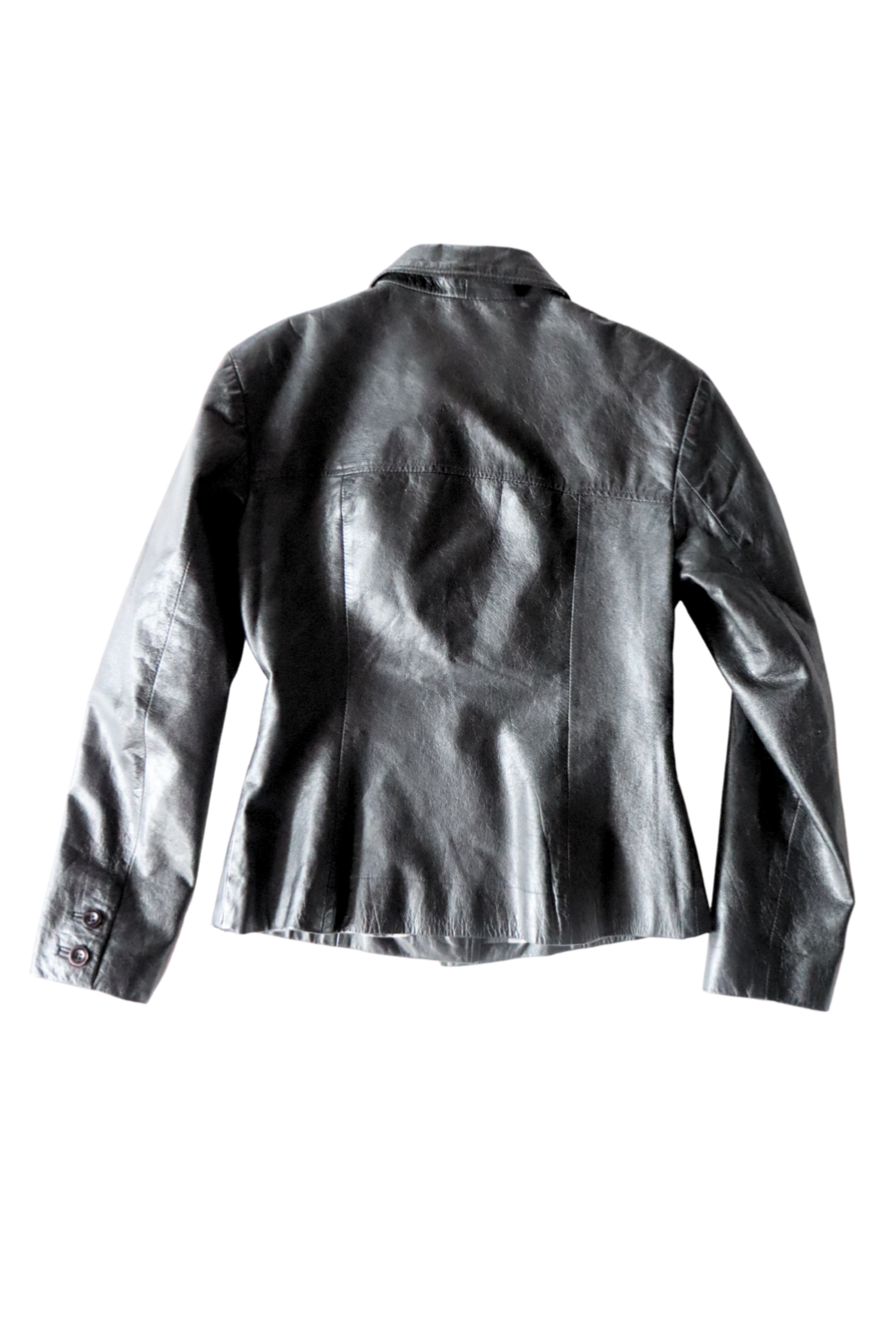 Black Fitted Leather Jacket