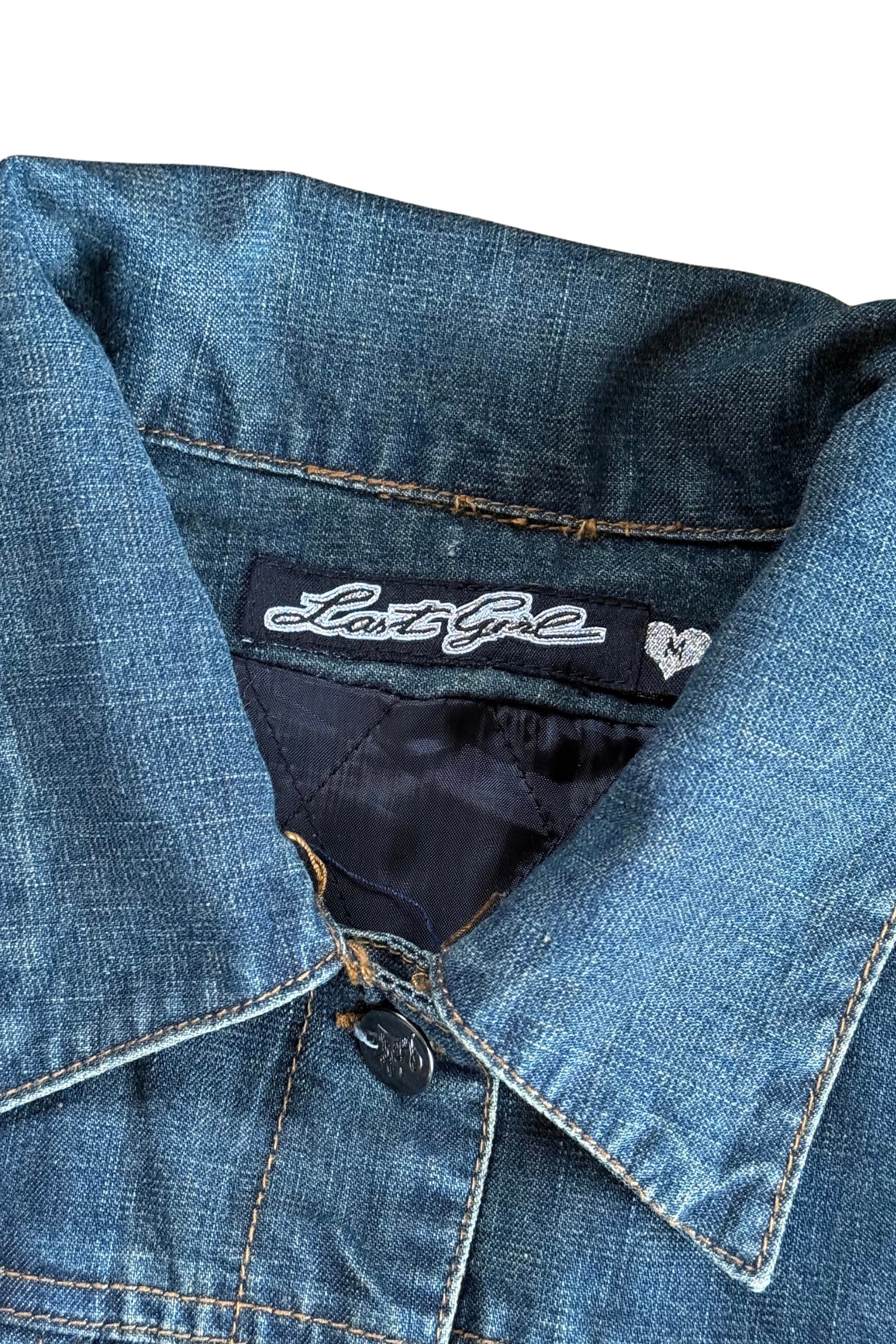 Y2K Denim Trench┃Size M