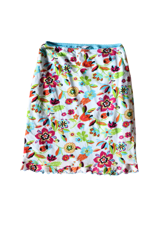 Vintage Guess Floral Midi Skirt | Size M