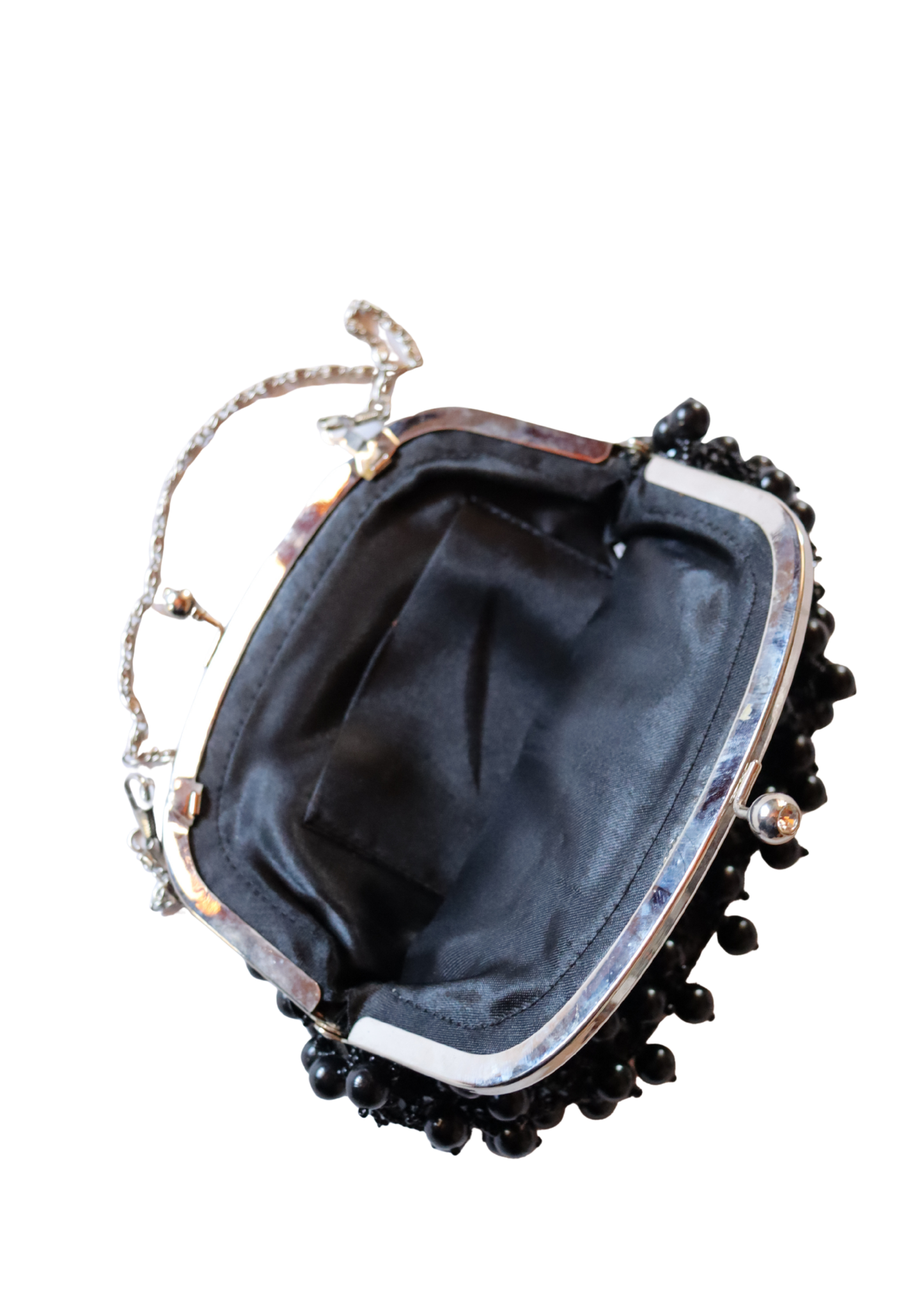 Black Beaded Vintage Bag