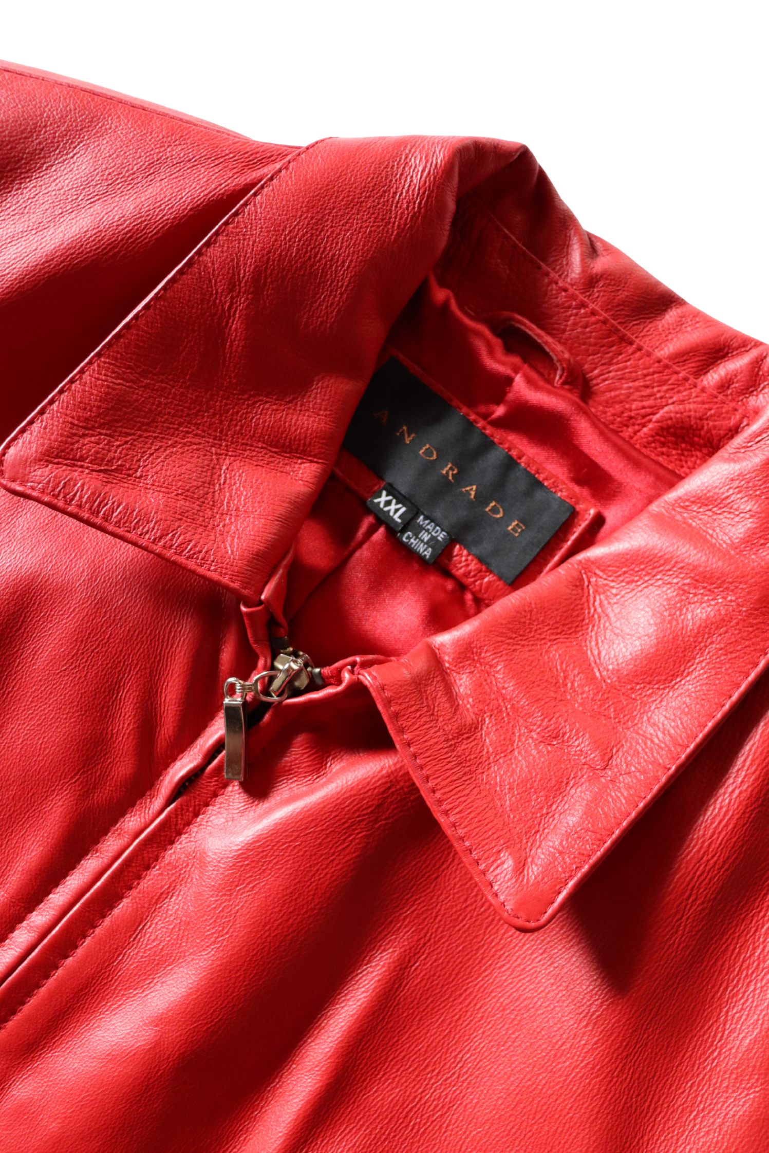 Vintage Red Leather Jacket