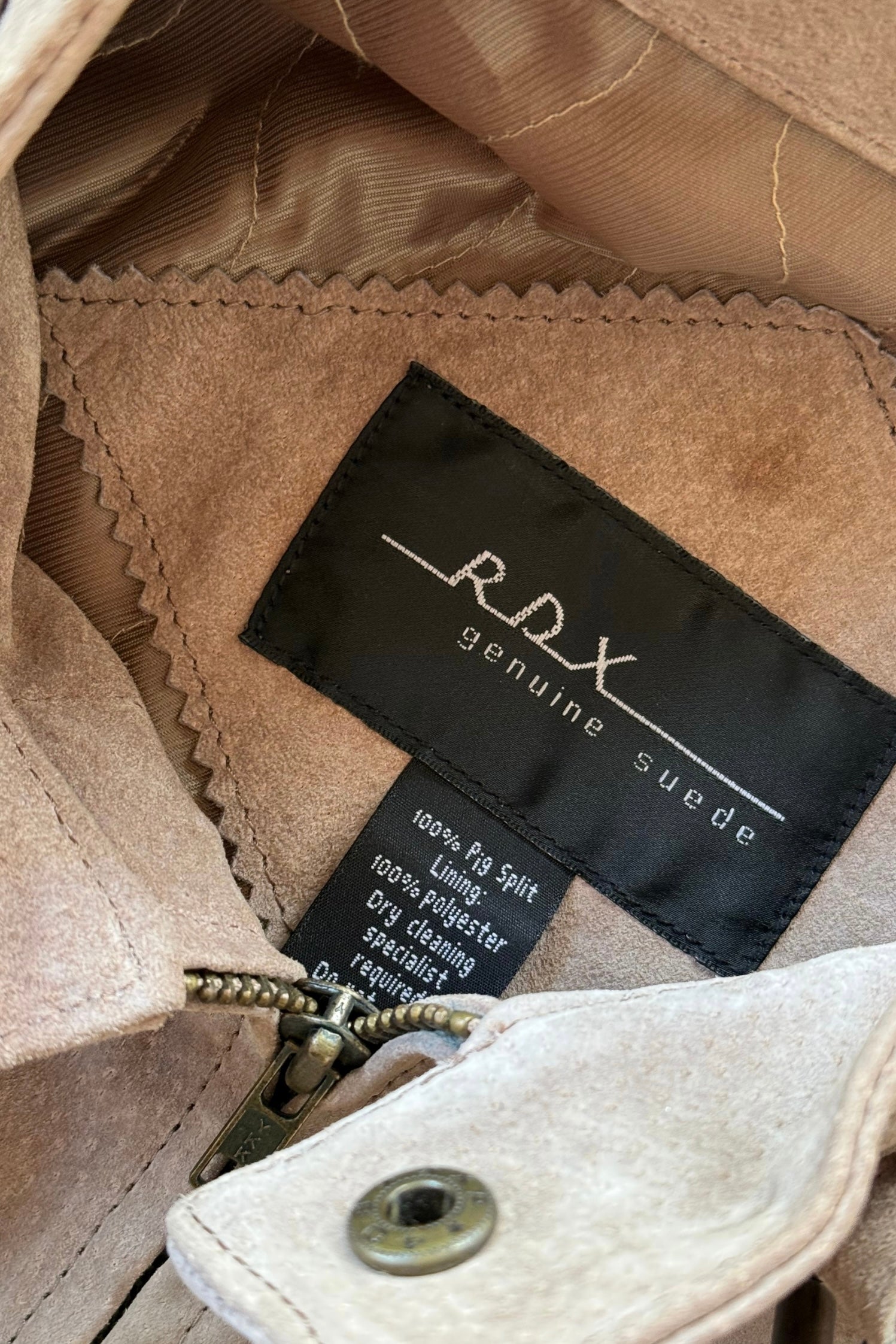 Beige Vintage Suede Jacket┃Size M