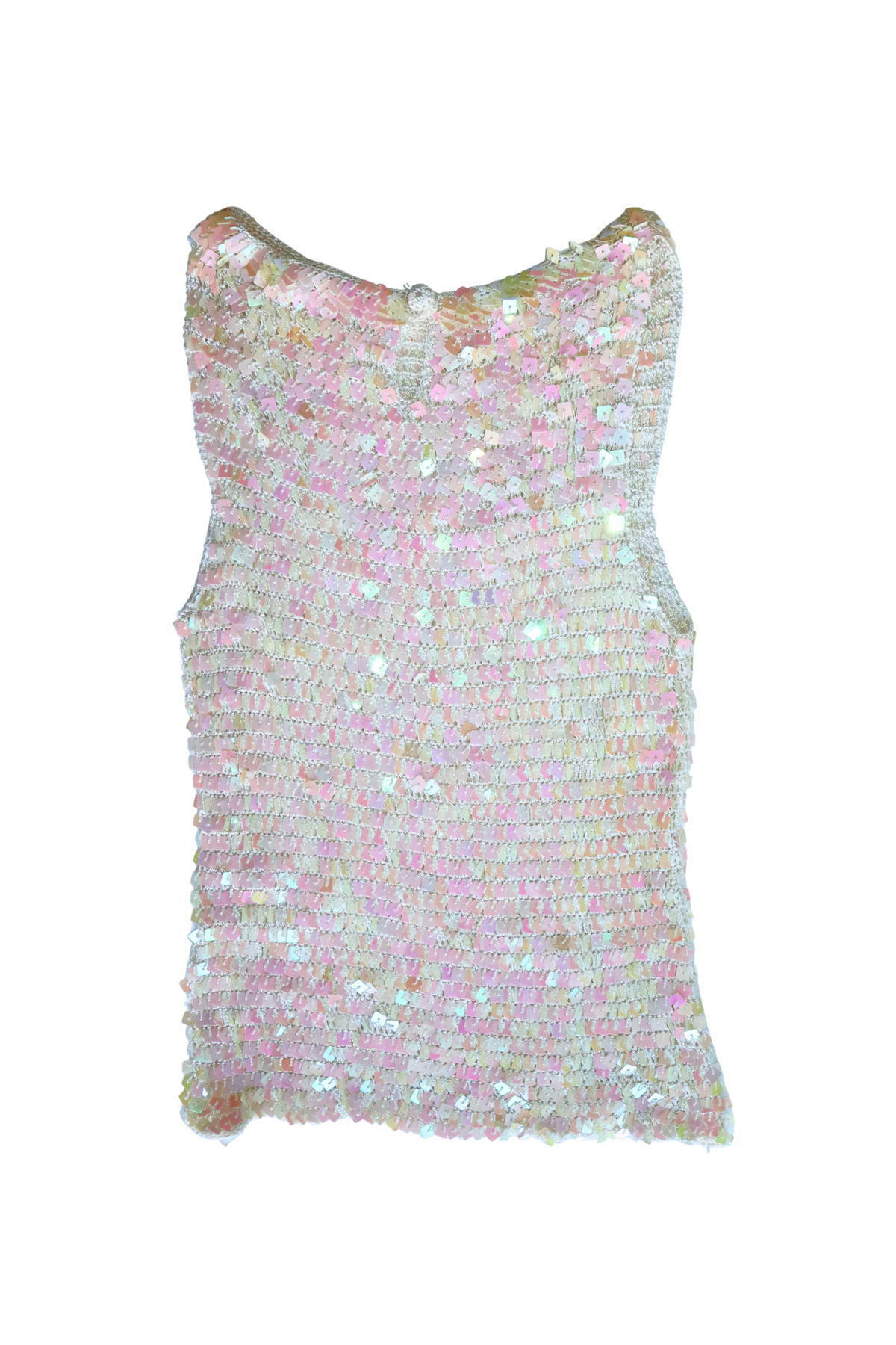 Vintage Sequin Crochet Tank