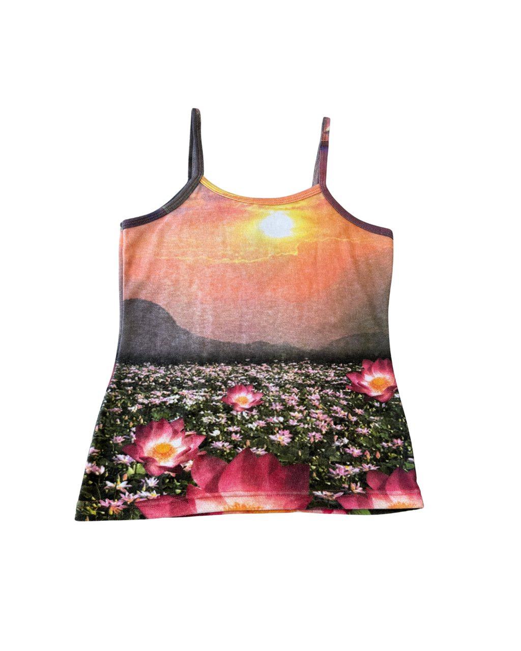 Vintage Sun and Flowers Singlet┃Size M