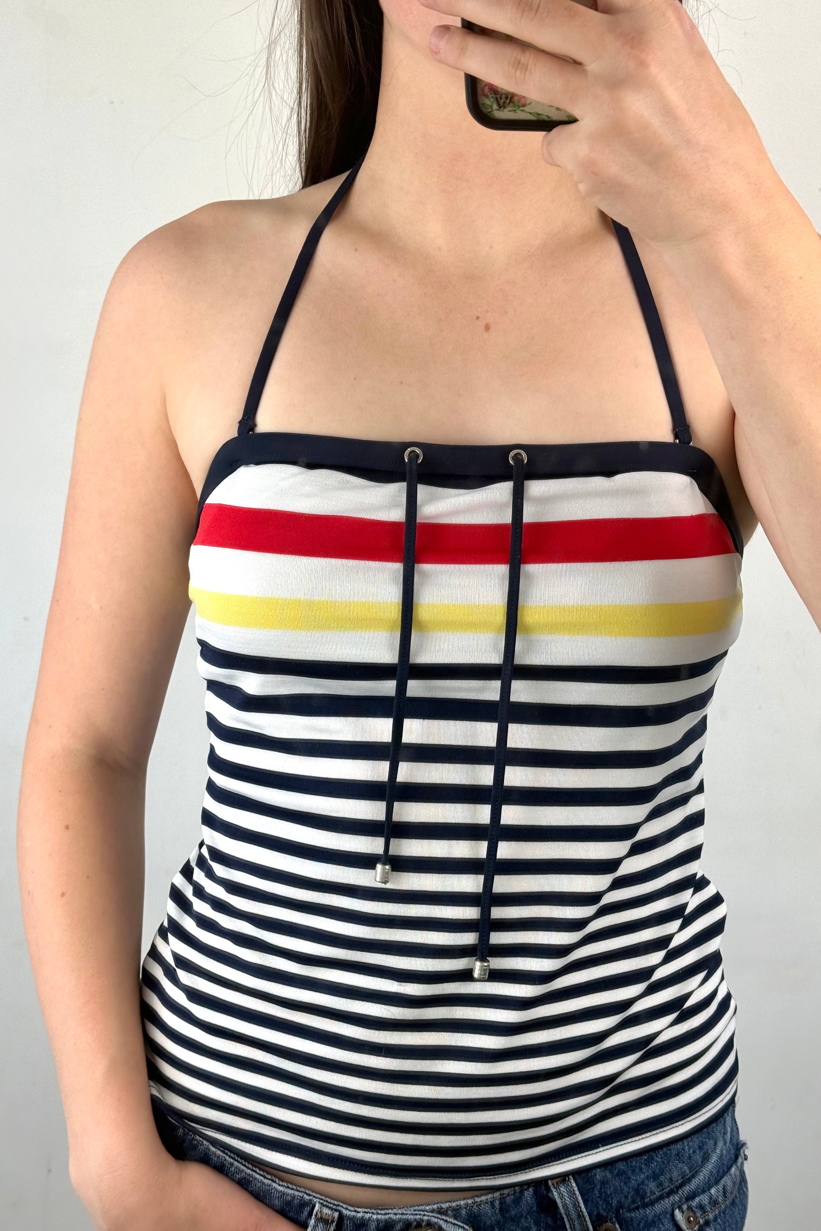 Striped Nautica Halter | Size 10