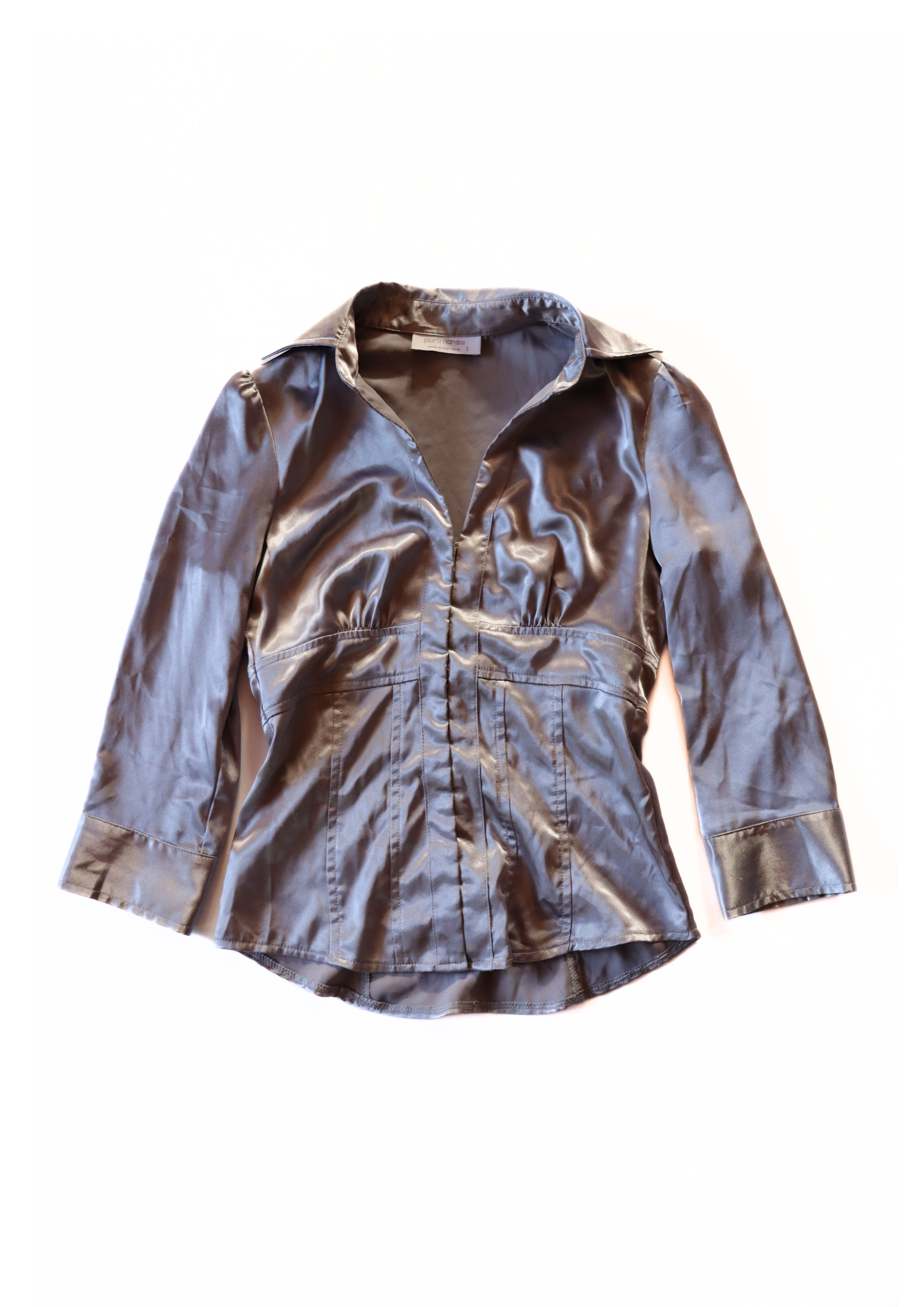 Satin Corset Style Shirt┃Size 6