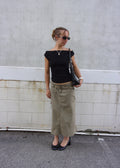 Vintage Green Cargo Skirt┃Size 12