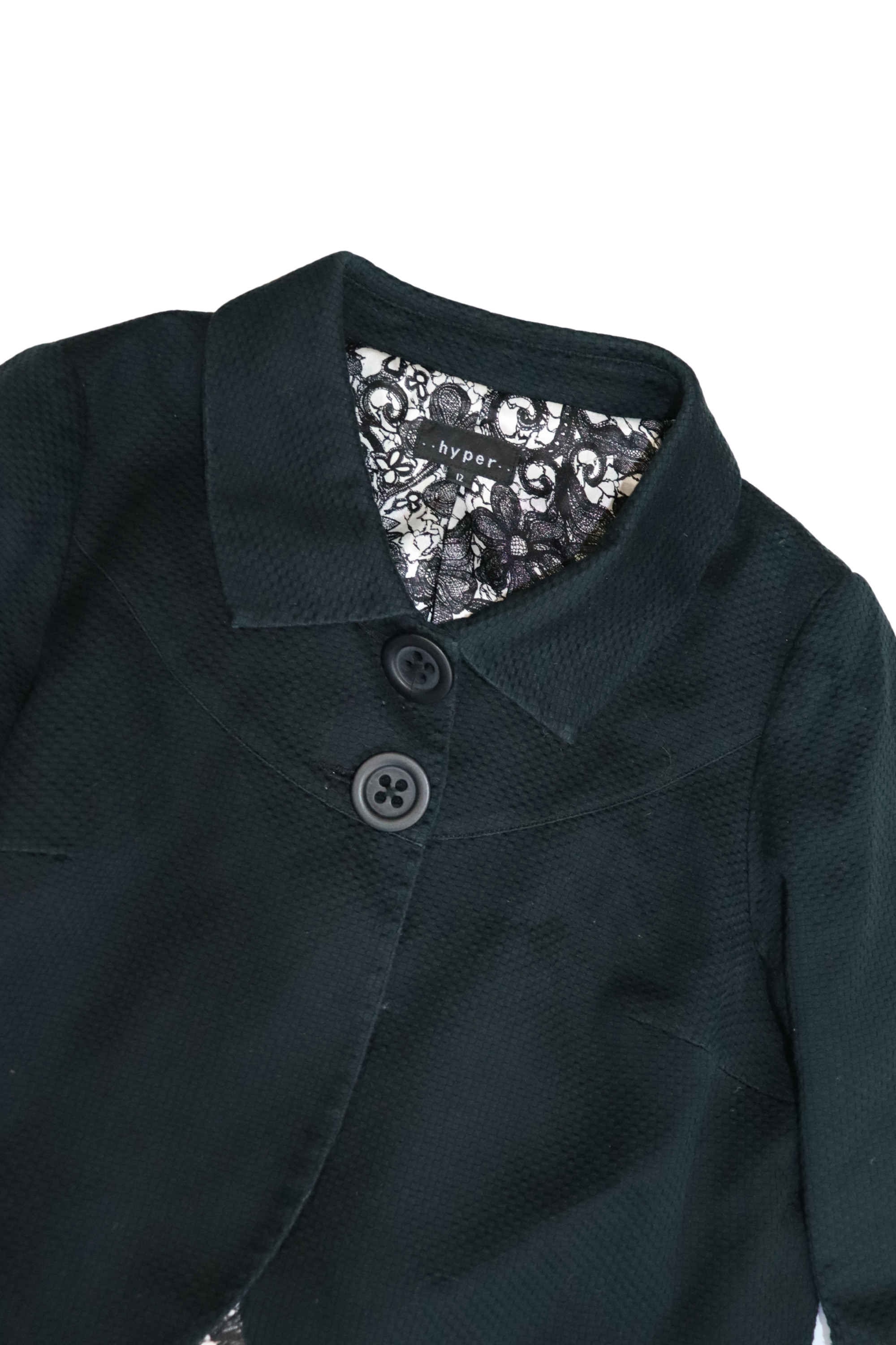 Black 3/4 Sleeve Jacket┃Size 12