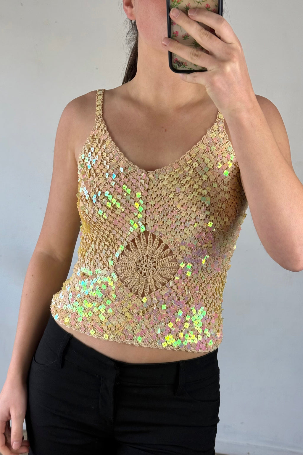 Cream Singlet Top