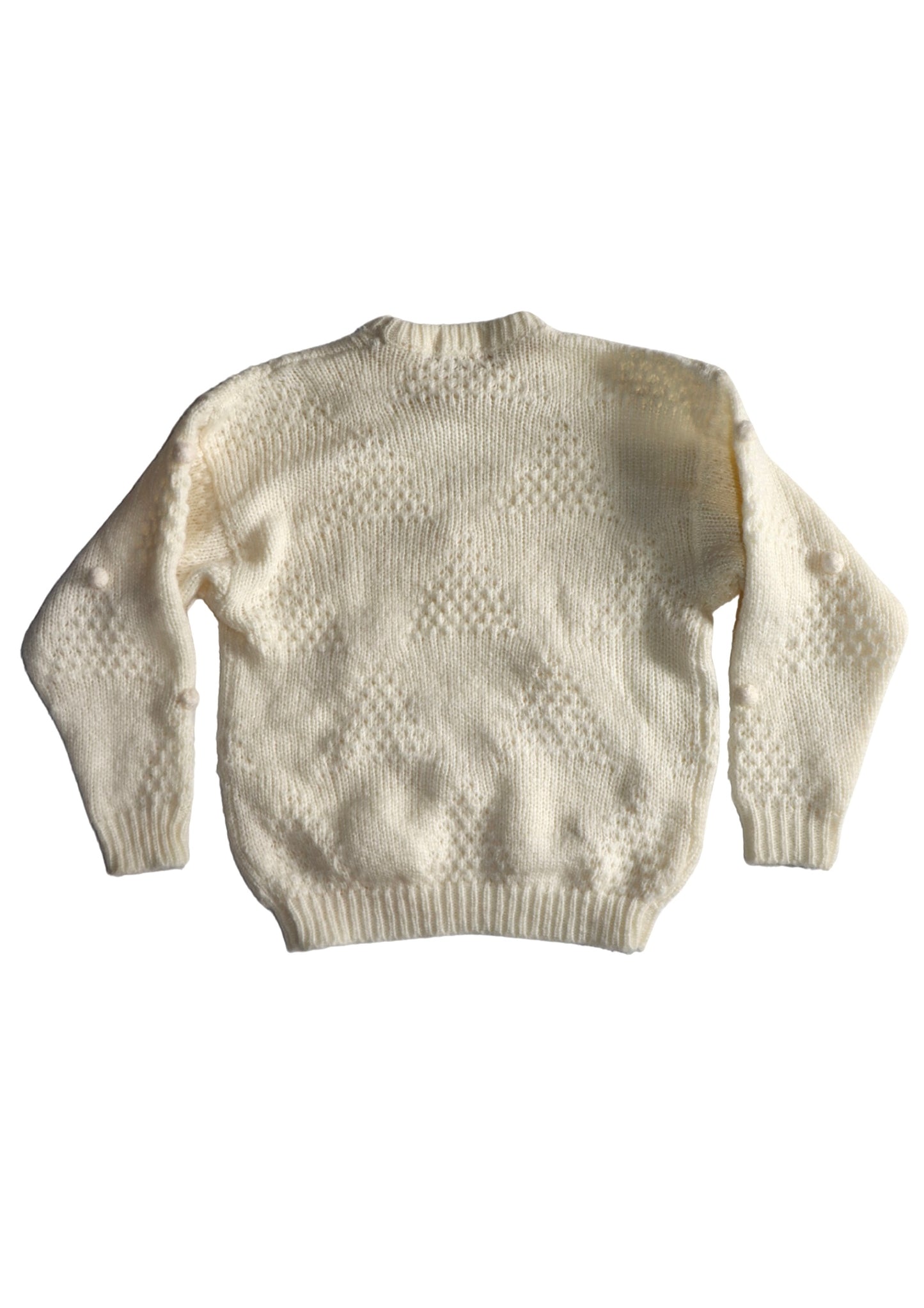 Vintage White Bobble Knit
