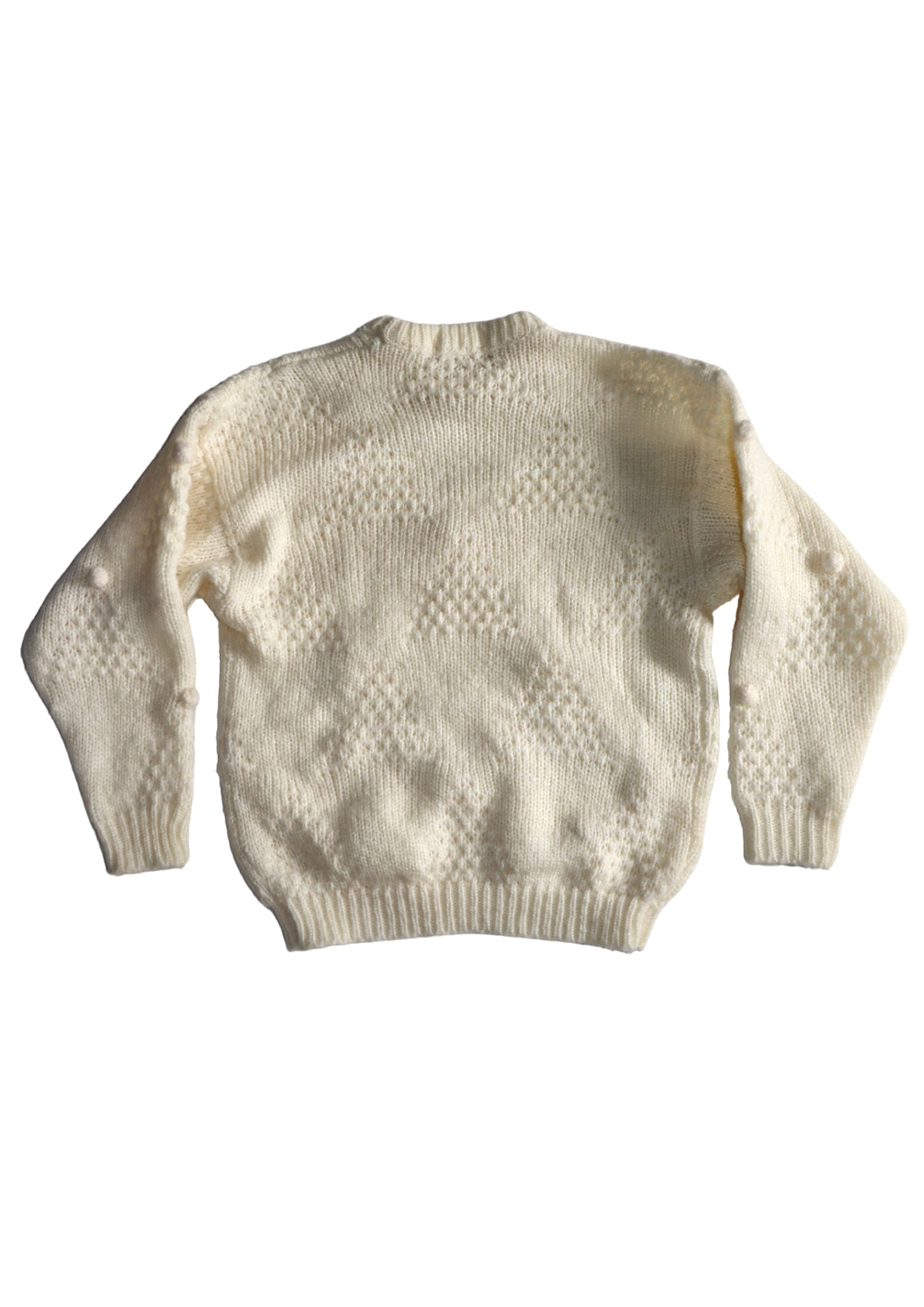 Vintage White Bobble Knit