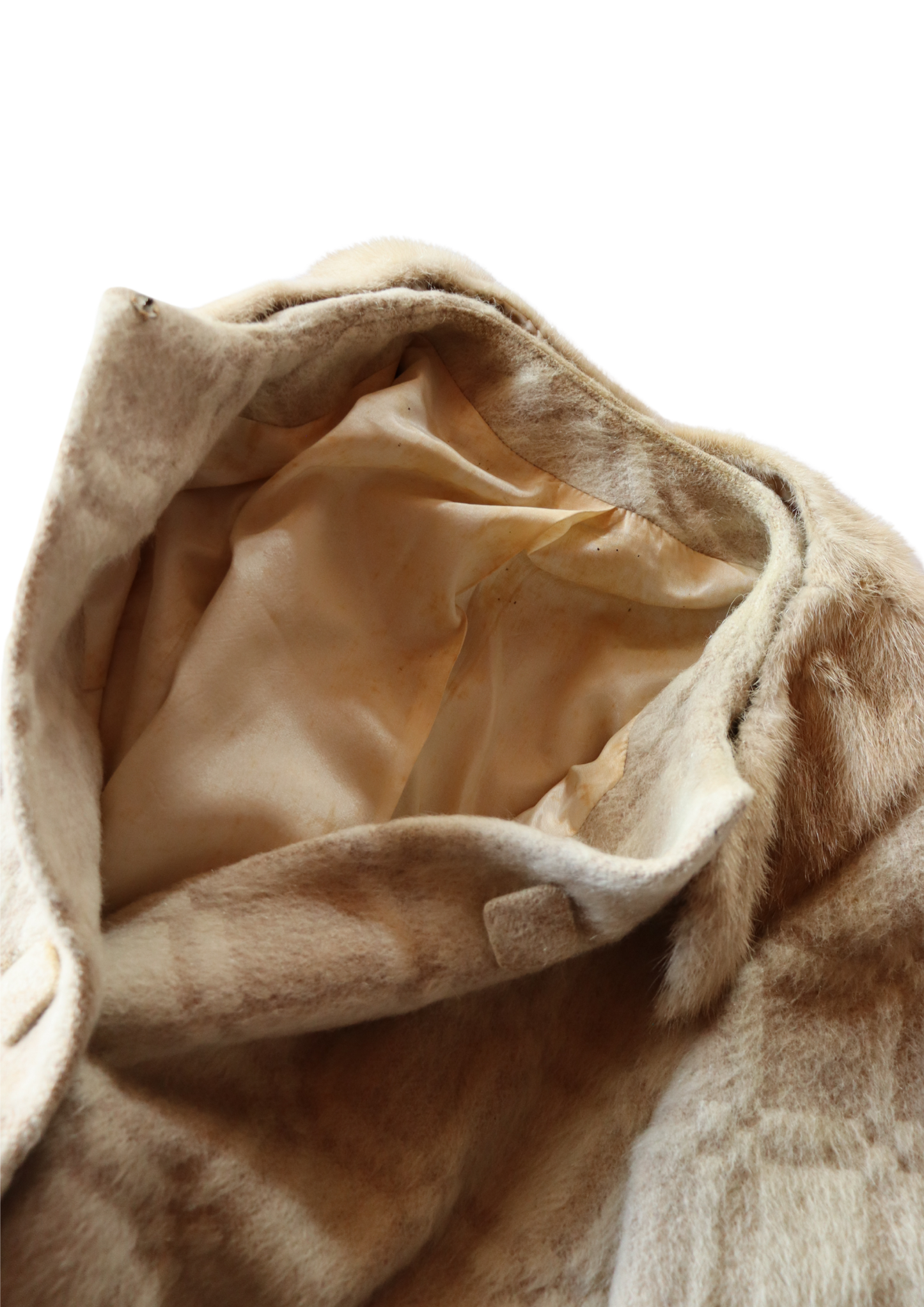 Beige Vintage Wool Coat