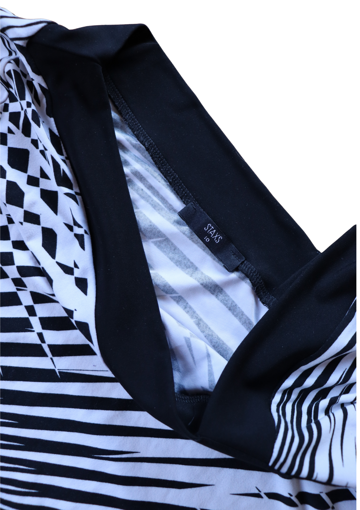 Vintage Black and White Zebra Print Top┃Size 10