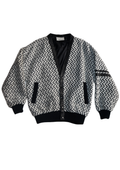 Vintage Black and White Bomber┃Size M