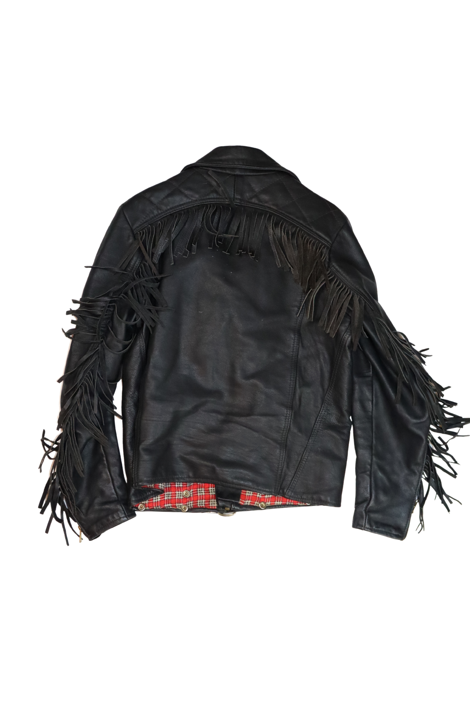 Vintage Fringe Leather Jacket