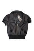 Black Vintage Pagani Satin Top┃Size XS