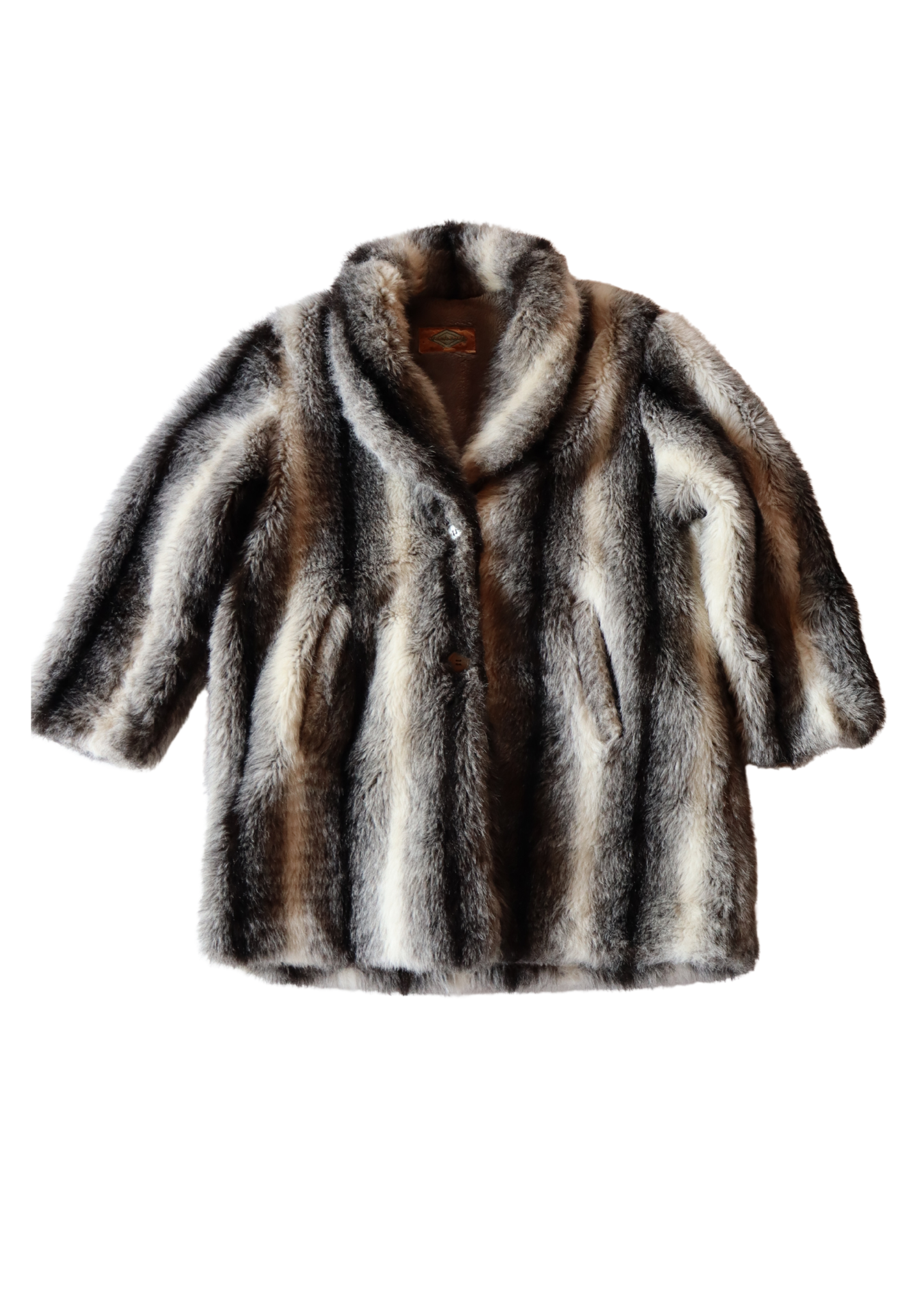 Vintage Faux Fur Jacket┃Size XL