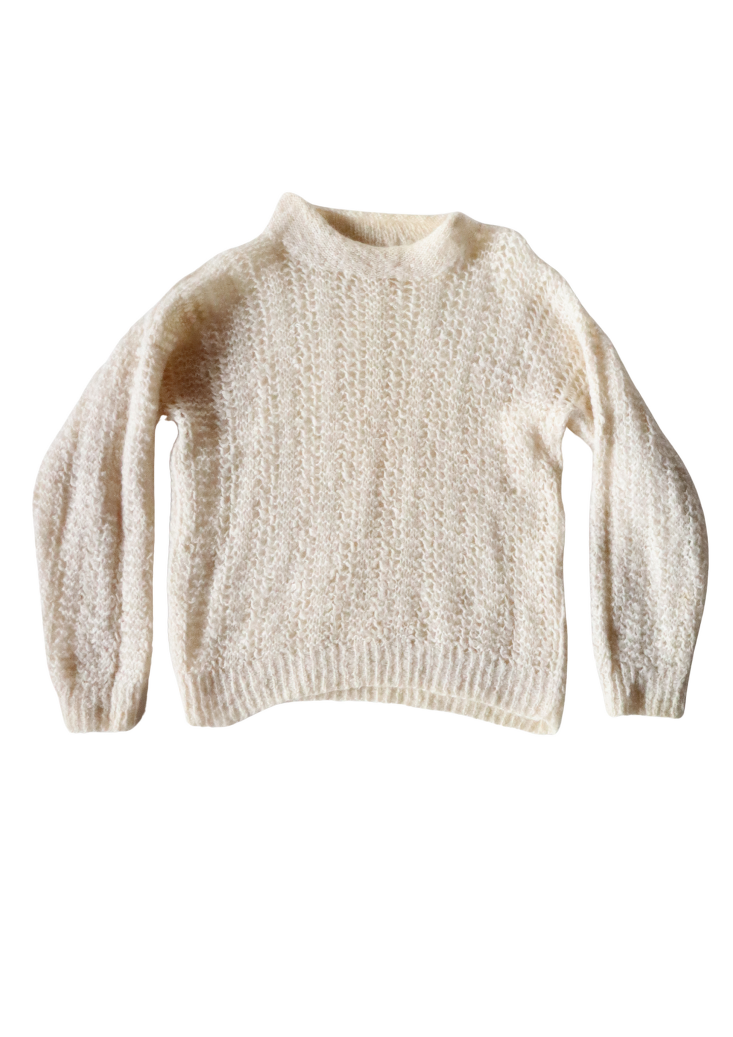 White Loose Knit Jumper