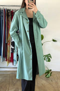 Vintage Green Trench┃Size 12