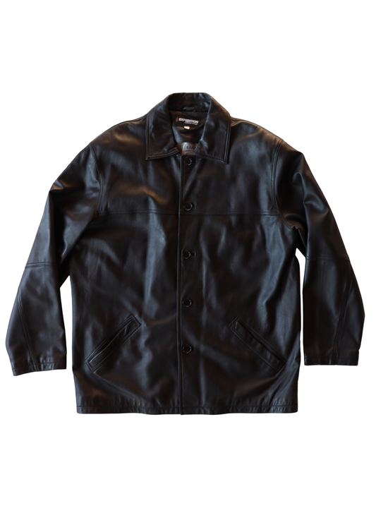 Black Pleather Jacket┃Size L